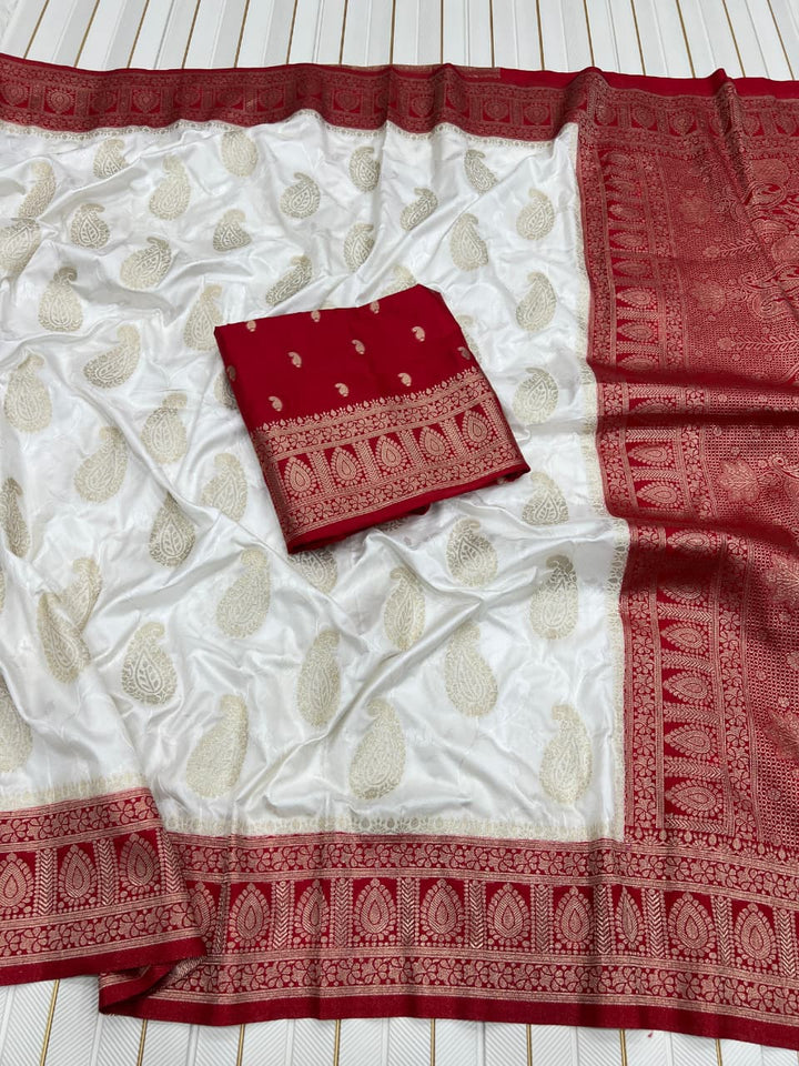 Unturned Pages Satin Silk Saree