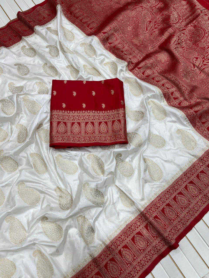 Unturned Pages Satin Silk Saree