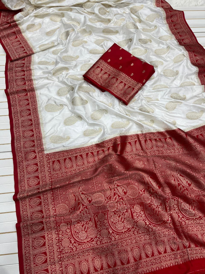 Unturned Pages Satin Silk Saree