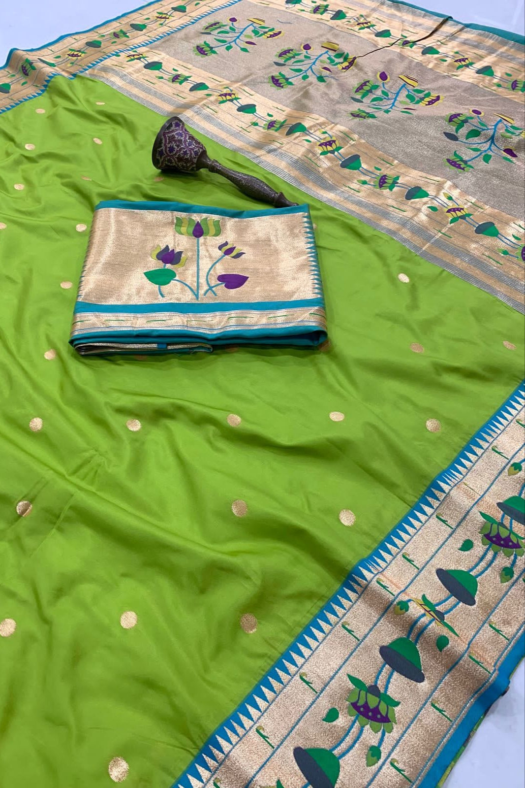 Inherited Weave Kanchivaram Paithani Silk Saree