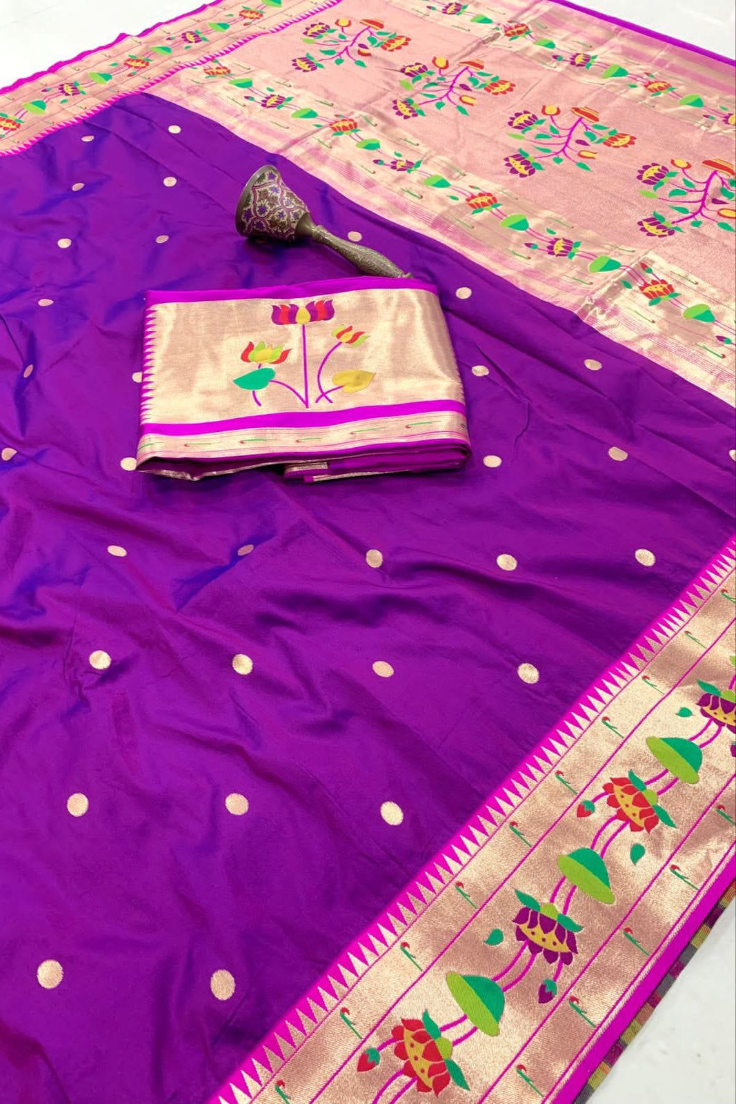 Inherited Weave Kanchivaram Paithani Silk Saree