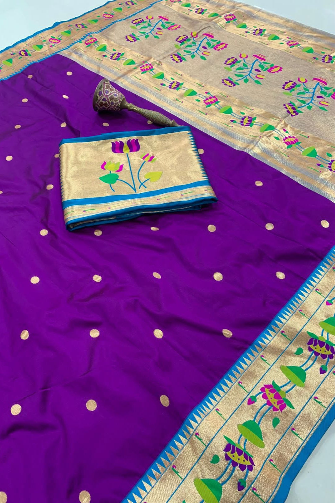 Inherited Weave Kanchivaram Paithani Silk Saree