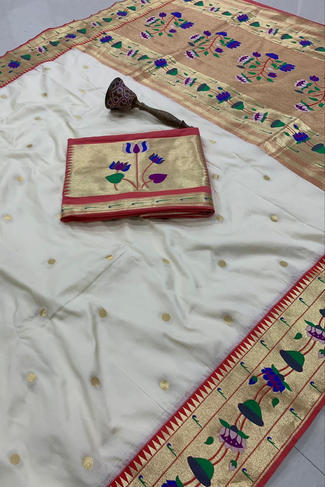Inherited Weave Kanchivaram Paithani Silk Saree