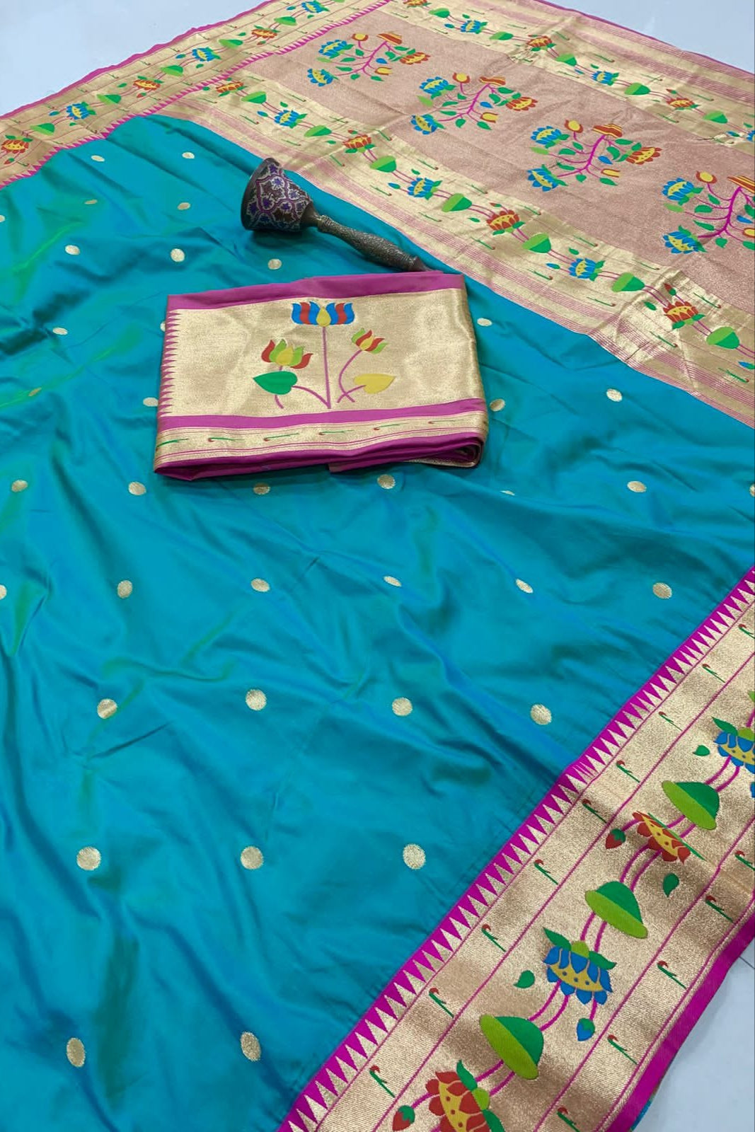 Inherited Weave Kanchivaram Paithani Silk Saree
