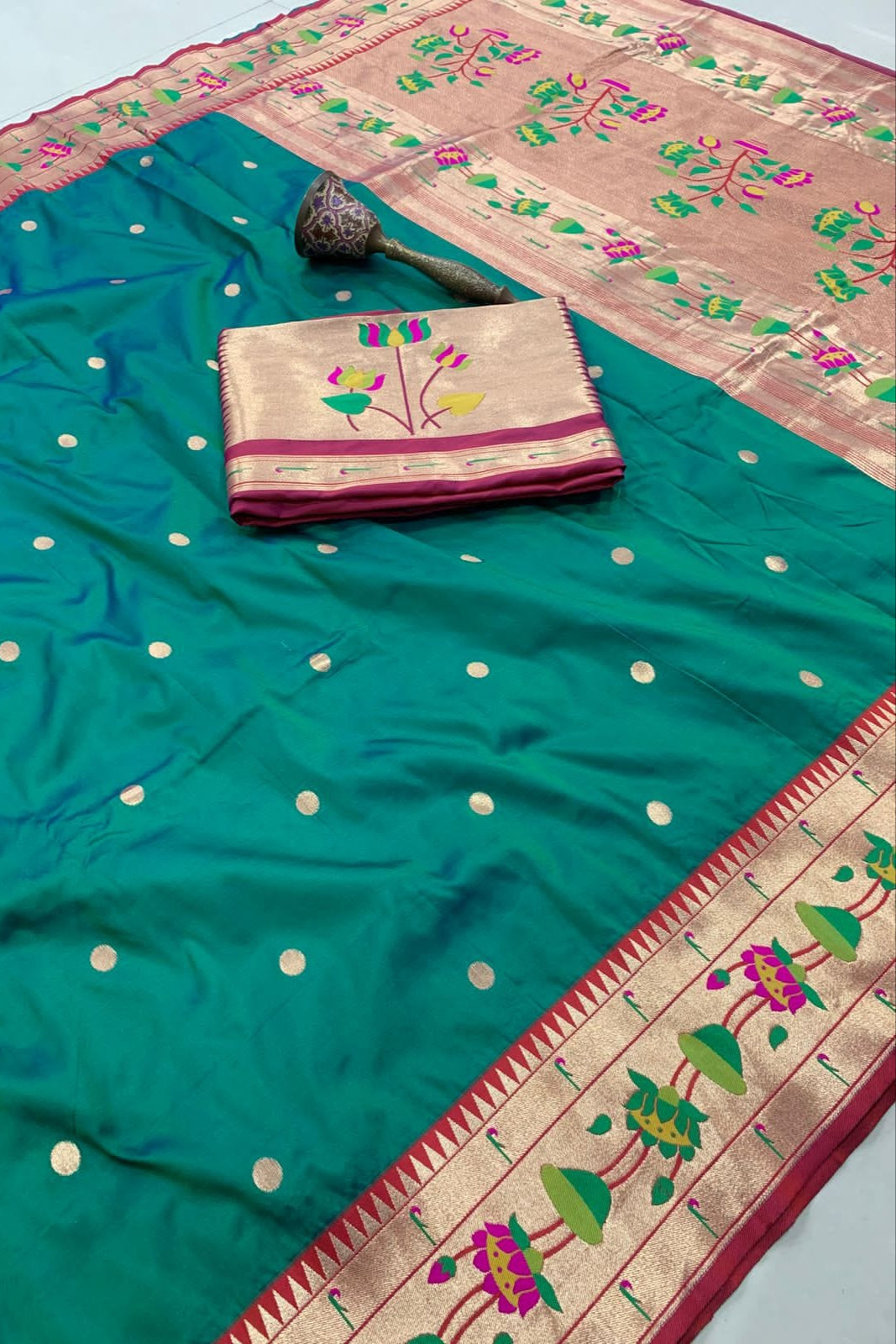 Inherited Weave Kanchivaram Paithani Silk Saree