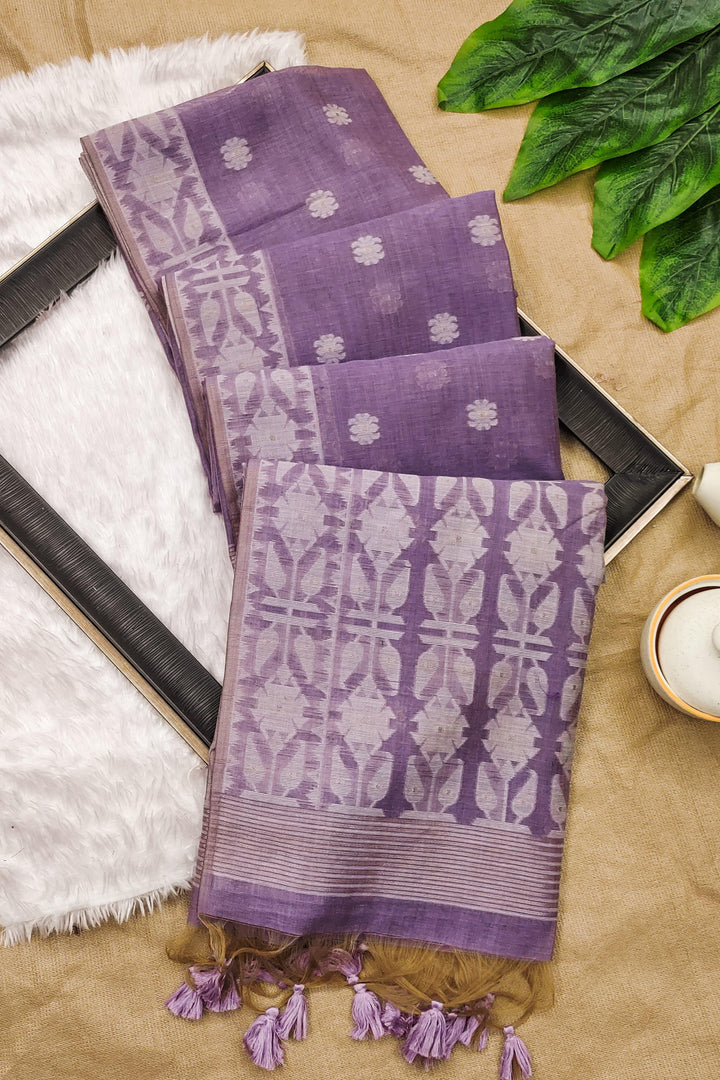 River of Gold Muga Cotton Saree