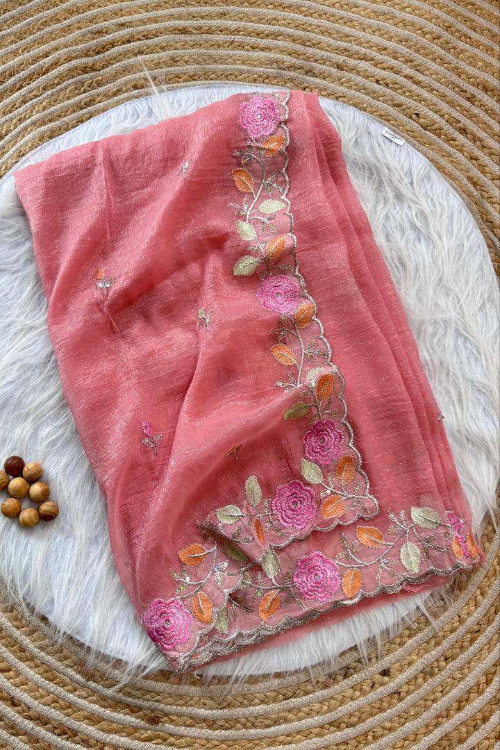 The Last Flower Fancy Chiffon Saree