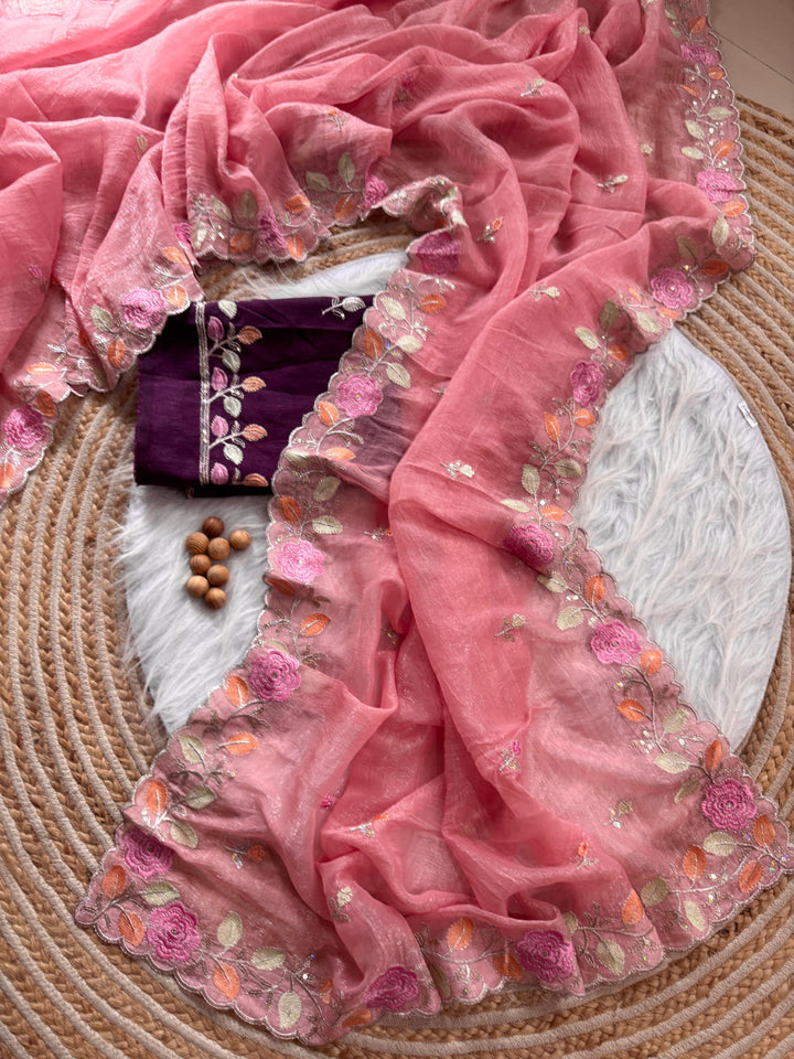 The Last Flower Fancy Chiffon Saree