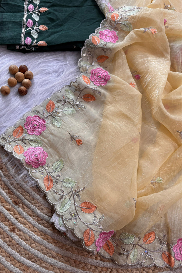 The Last Flower Fancy Chiffon Saree