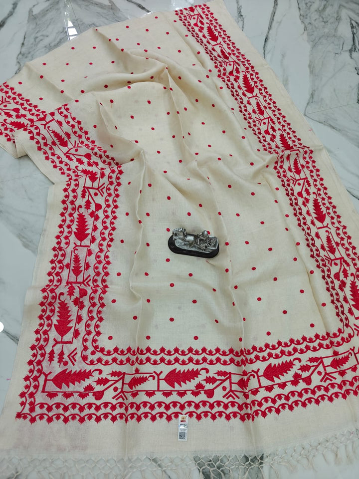 Dhulo’r Mukut Gachi Tussar Saree