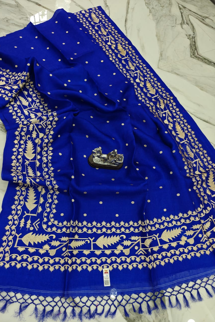 Dhulo’r Mukut Gachi Tussar Saree