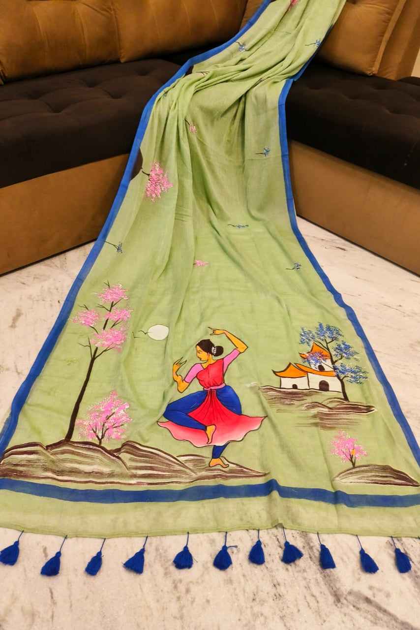 Sondher Maati Mul Cotton Saree