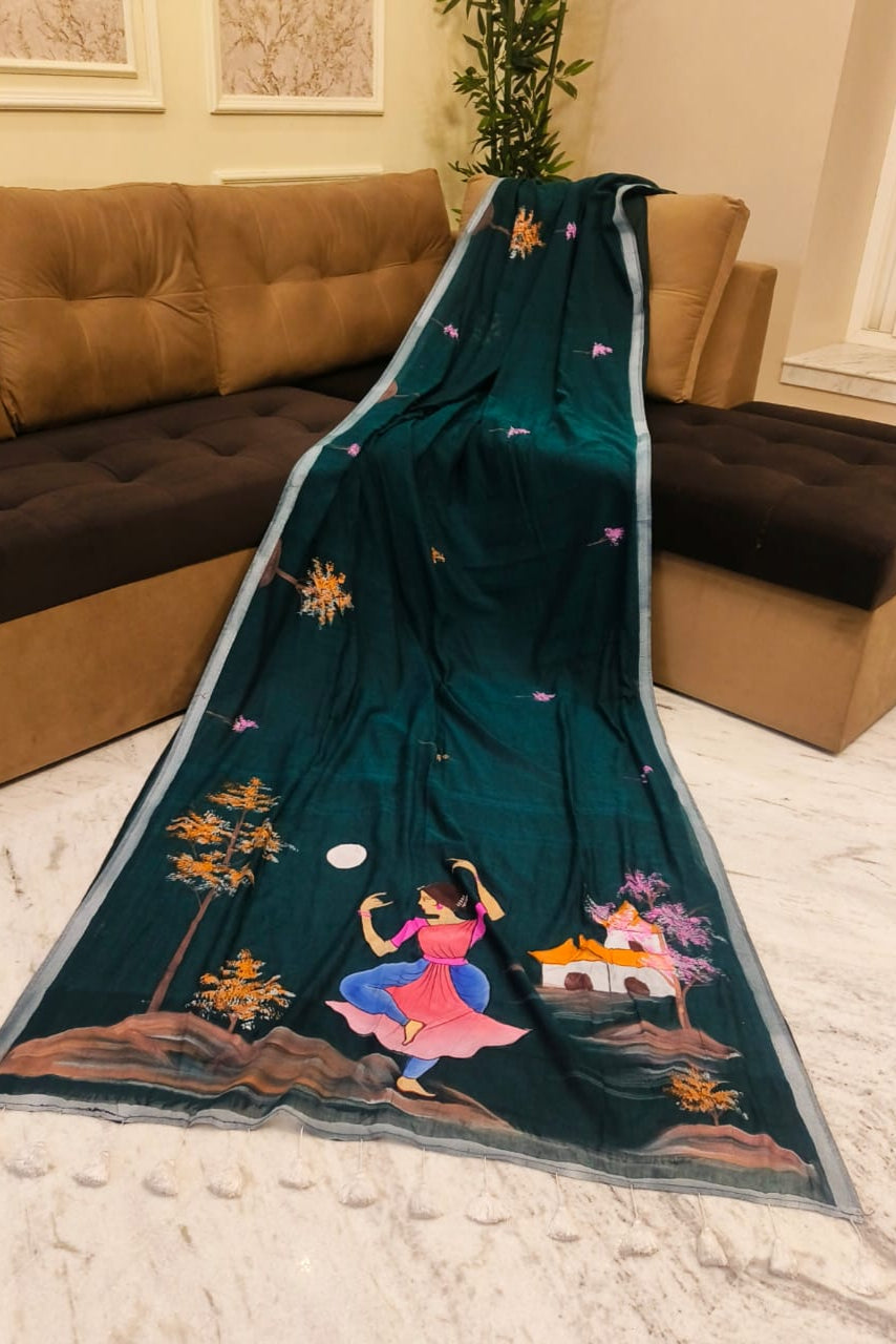 Sondher Maati Mul Cotton Saree