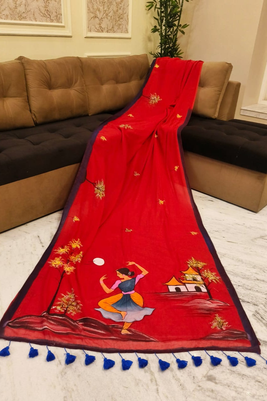 Sondher Maati Mul Cotton Saree