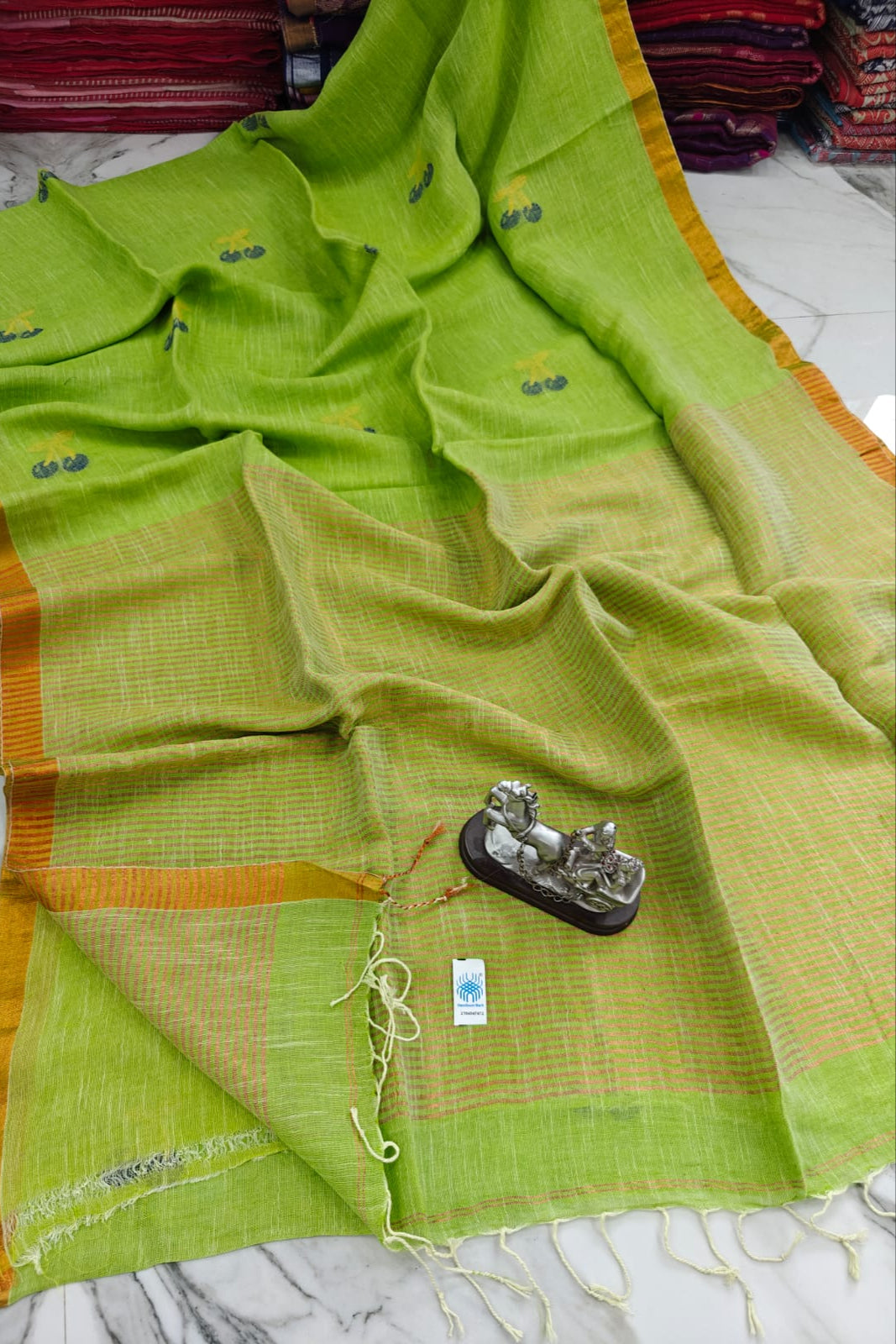 Olikhela Linen Jamdani Saree