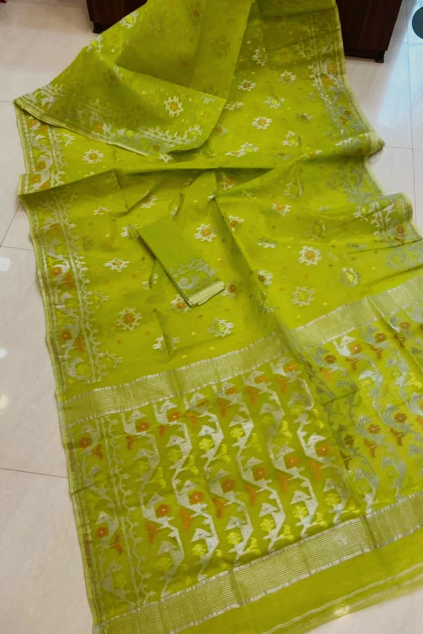 Raag Dhumketu Dhakai Jamdani Saree