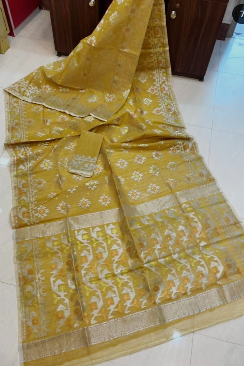 Raag Dhumketu Dhakai Jamdani Saree