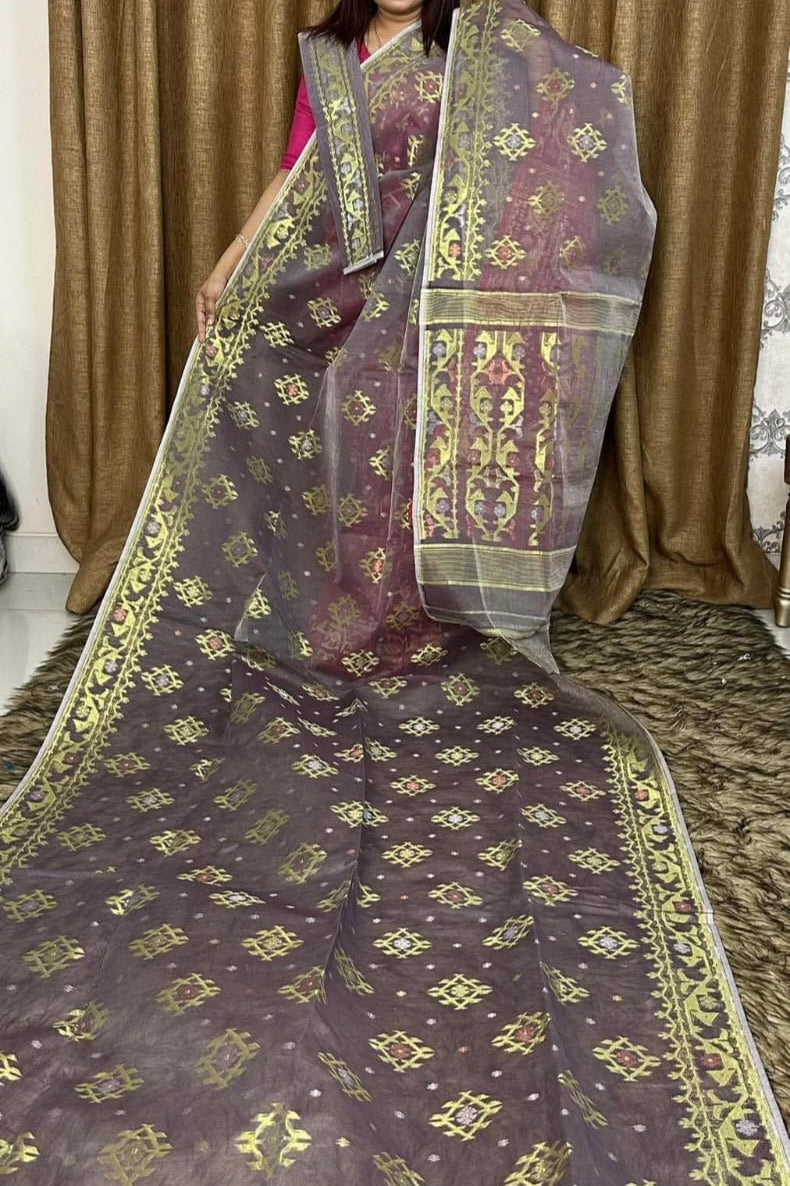 Raag Dhumketu Dhakai Jamdani Saree