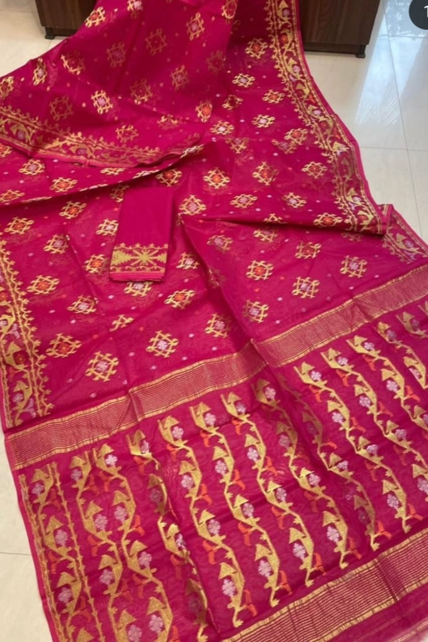 Raag Dhumketu Dhakai Jamdani Saree