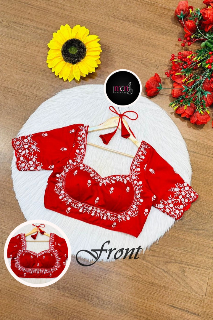 Heart Throb - Vichitra Silk Blouse