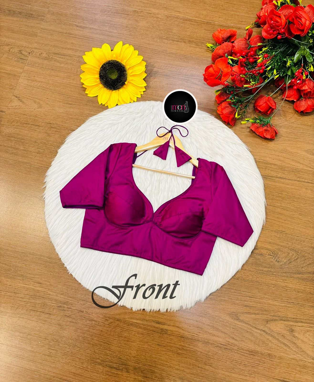 Plain Charm- Fancy Designer Solid Color Blouse