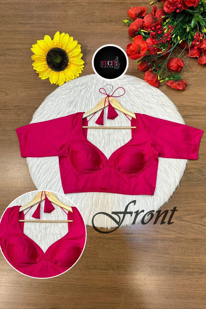 Plain Charm- Fancy Designer Solid Color Blouse