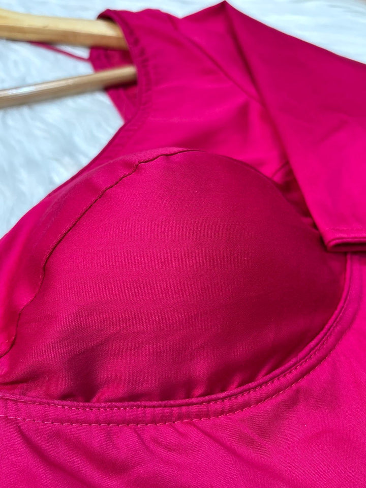 Plain Charm- Fancy Designer Solid Color Blouse