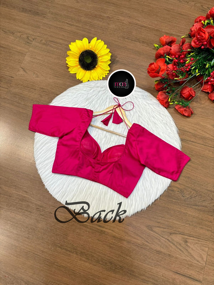 Plain Charm- Fancy Designer Solid Color Blouse