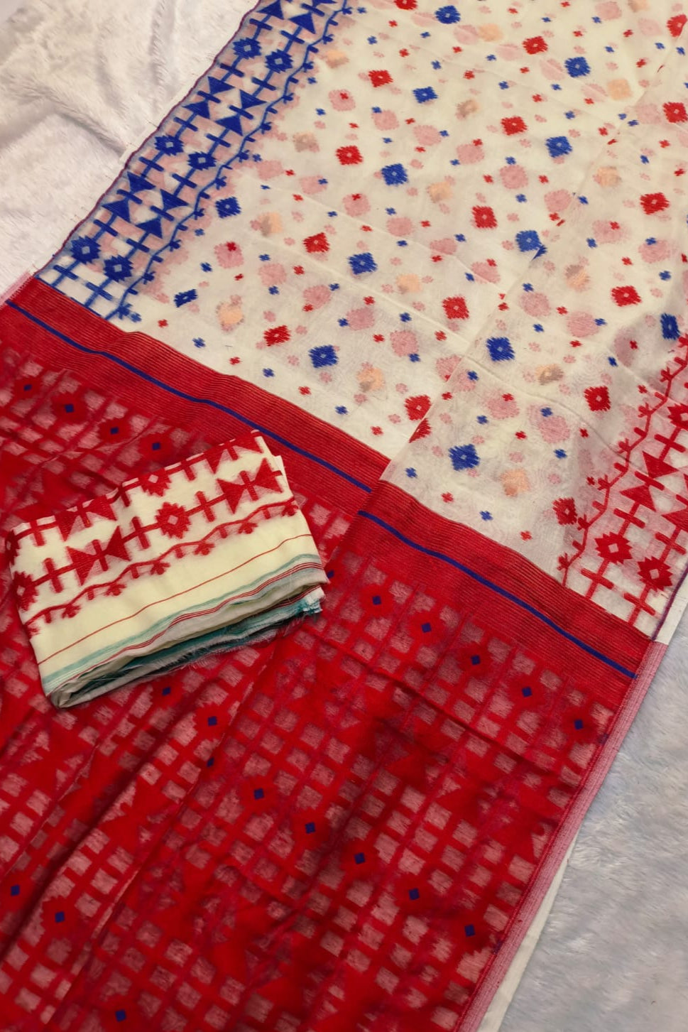 Ganga Jamuna Special Dhakai Jamdani Saree