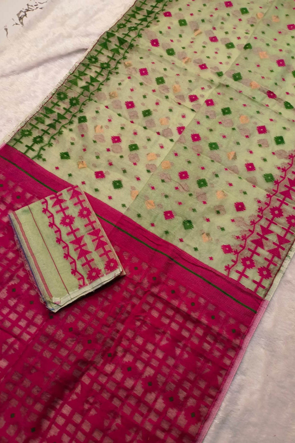 Ganga Jamuna Special Dhakai Jamdani Saree