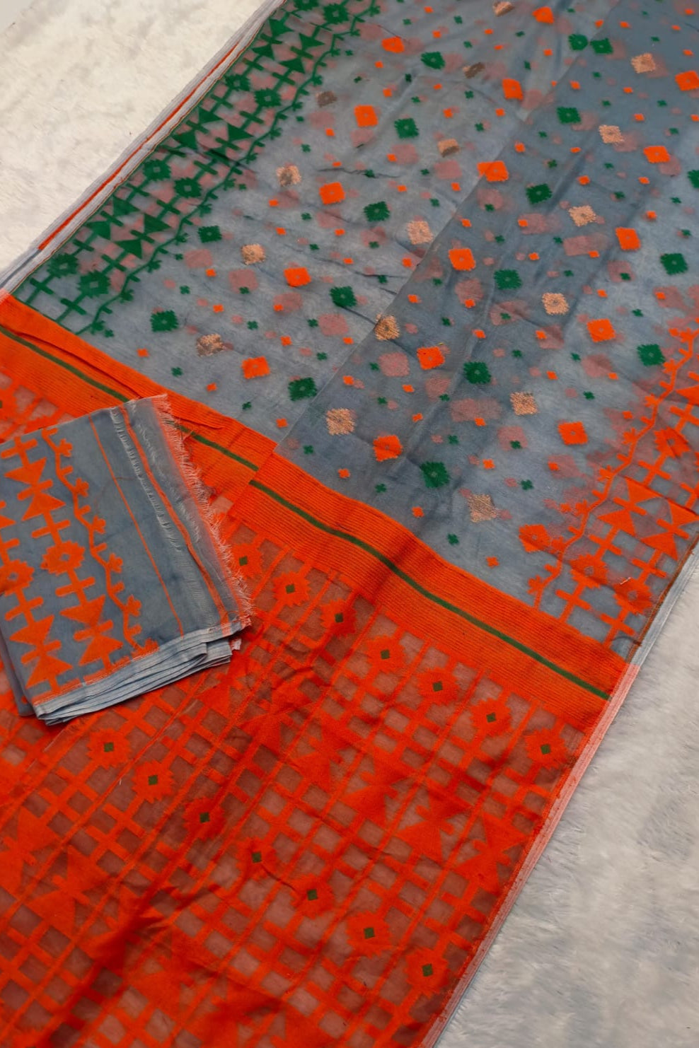 Ganga Jamuna Special Dhakai Jamdani Saree