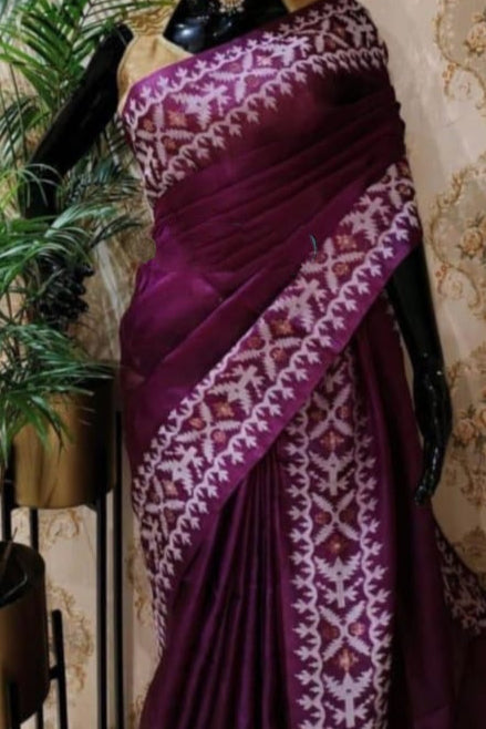 Swapnadoot Gachi Tussar Jamdani Saree