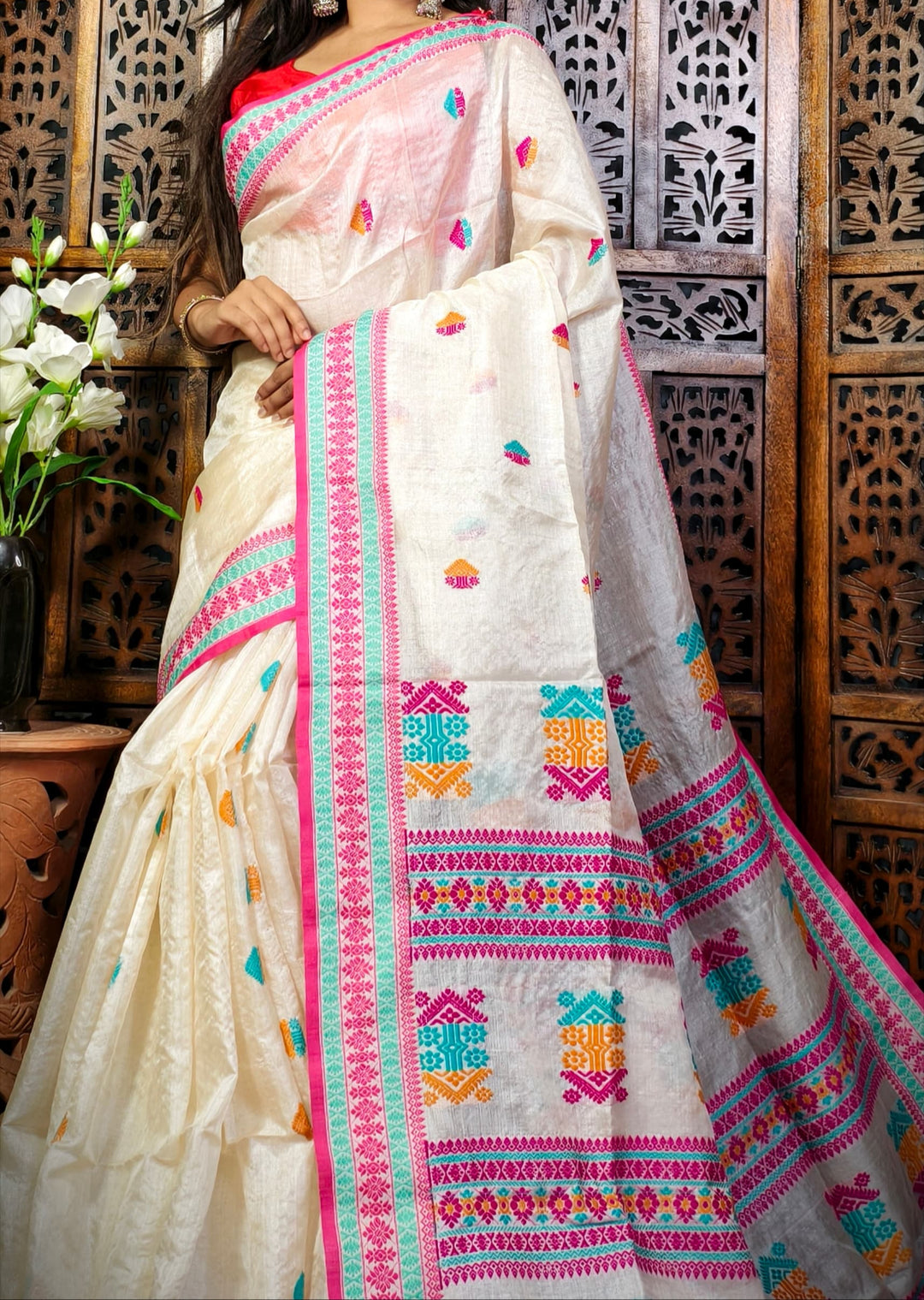 Meghmala  Gacchi Tussar Saree