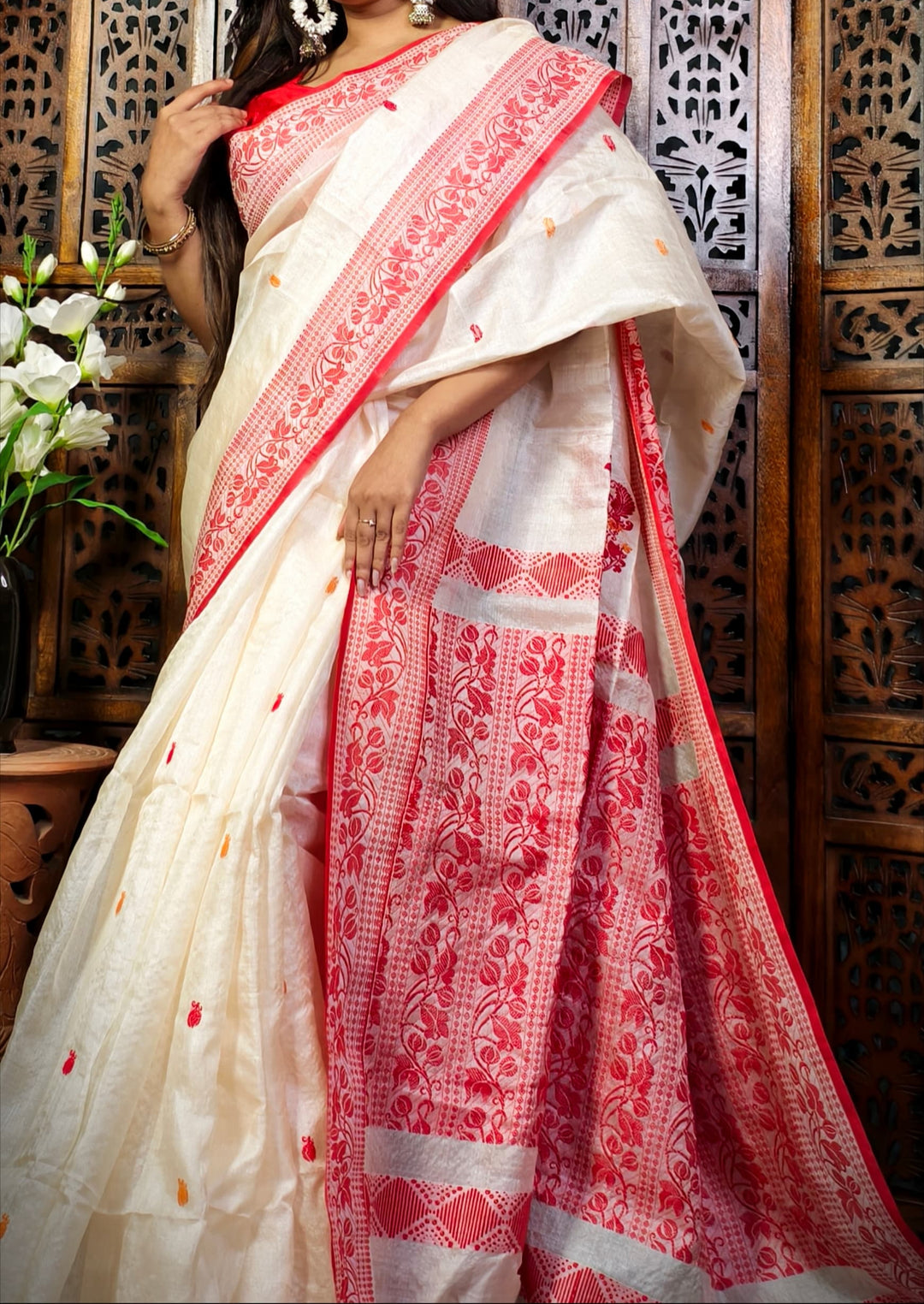 Meghmala  Gacchi Tussar Saree