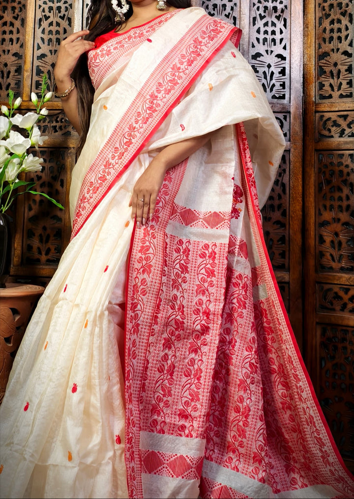 Meghmala  Gacchi Tussar Saree
