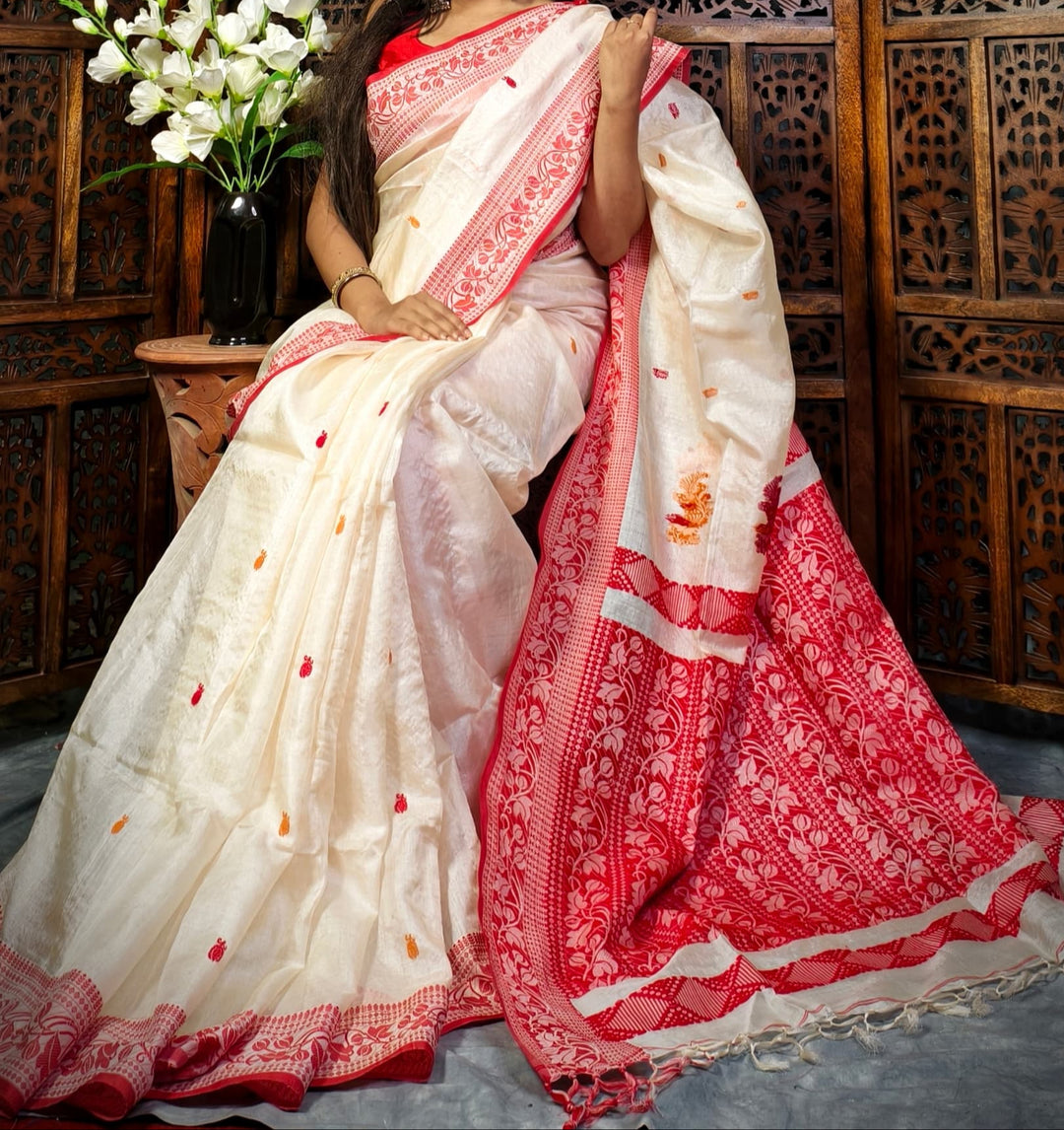 Meghmala  Gacchi Tussar Saree
