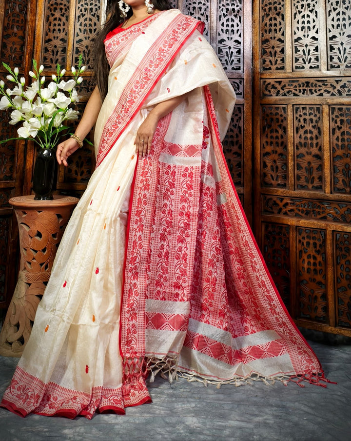 Meghmala  Gacchi Tussar Saree
