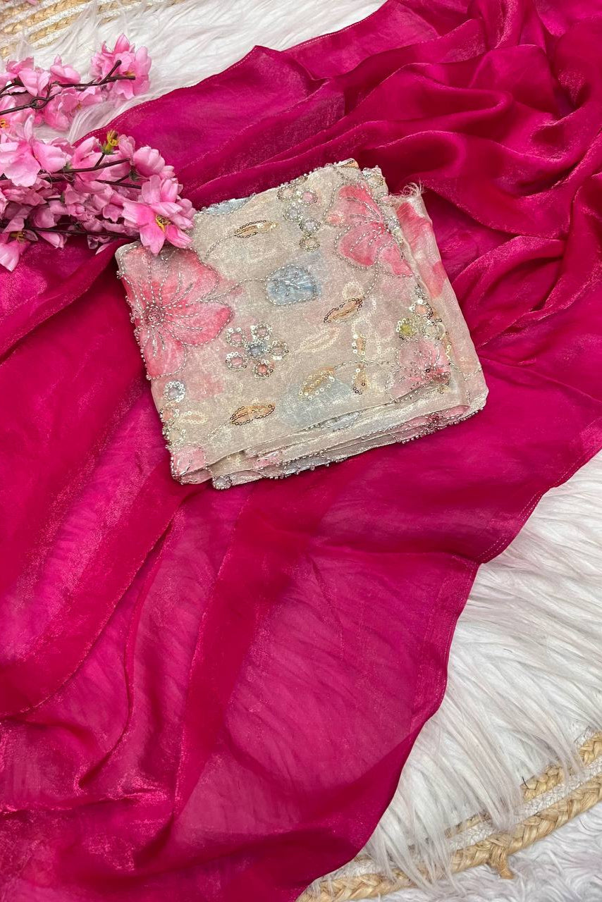 River’s Fairytale Fancy Silk Saree