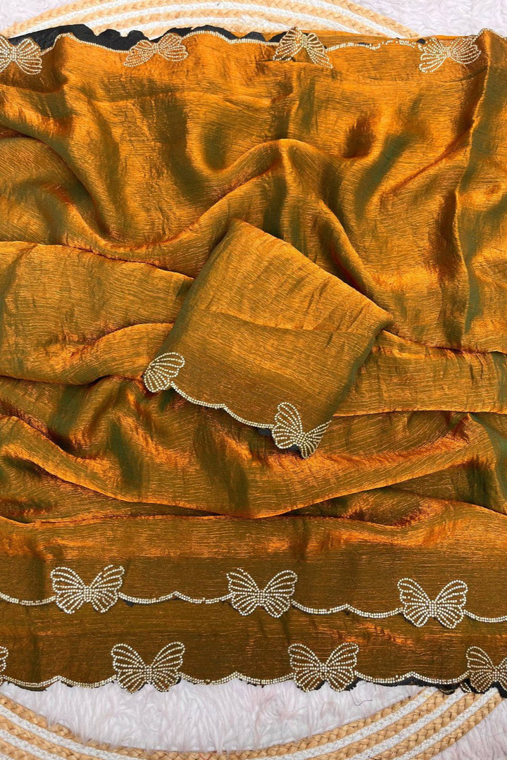 Butterfly Fendy Chiffon Silk Saree