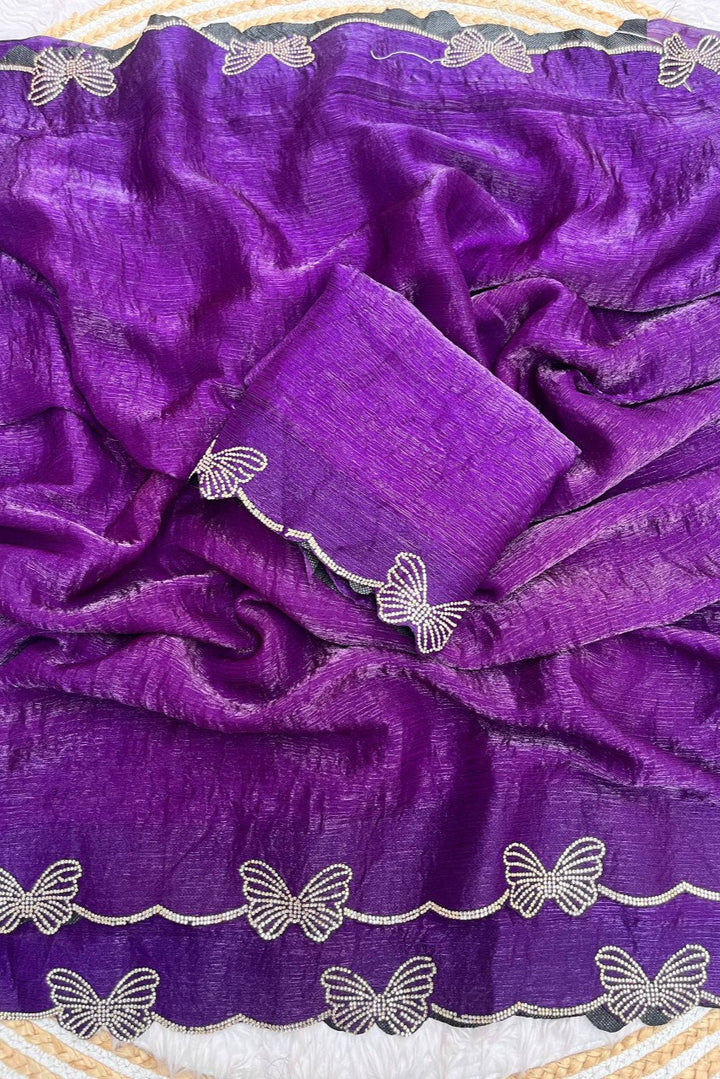 Butterfly Fendy Chiffon Silk Saree