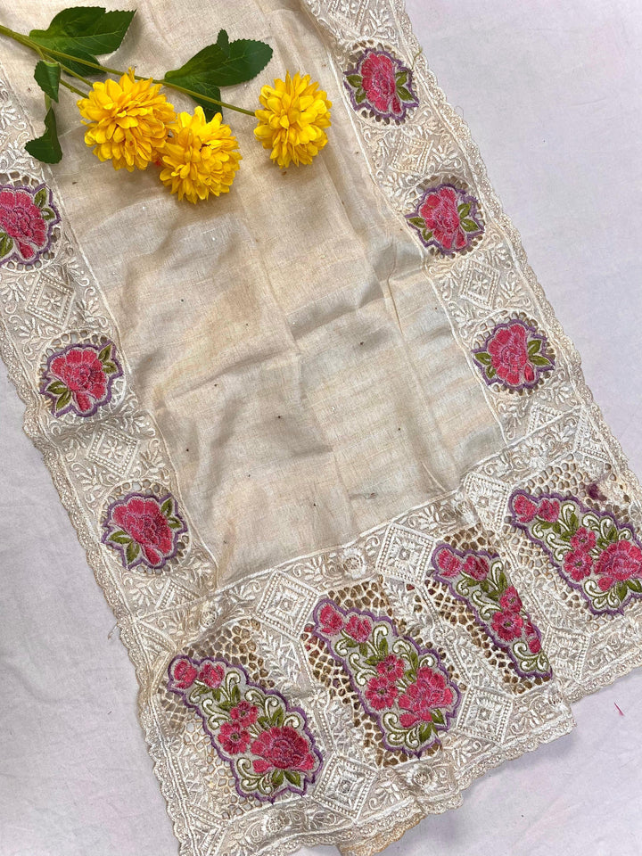 Rustic Radiance Tussar Silk Saree