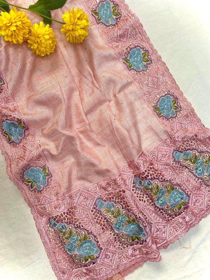 Rustic Radiance Tussar Silk Saree