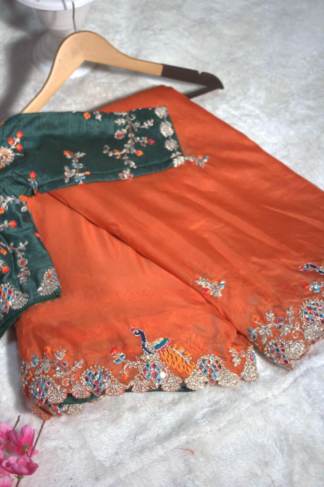 Spring Jasmine Organza Saree