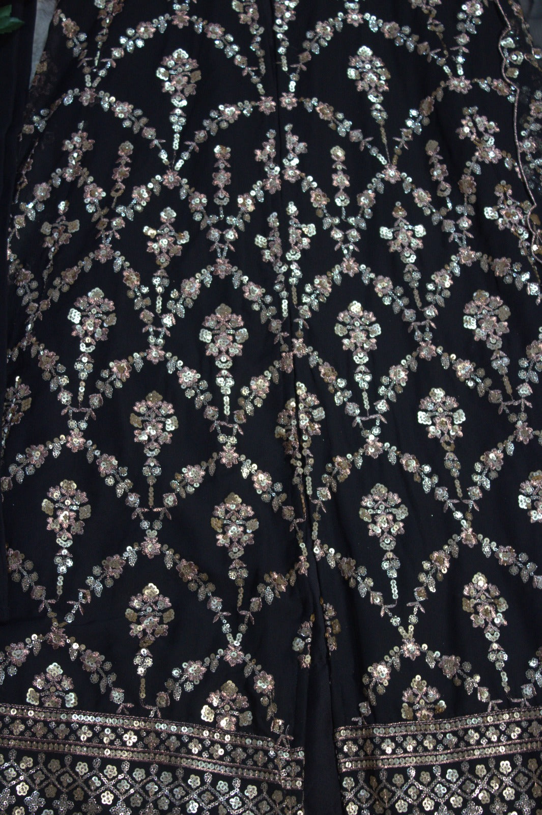 Shyahi Rang Georgette Kurti