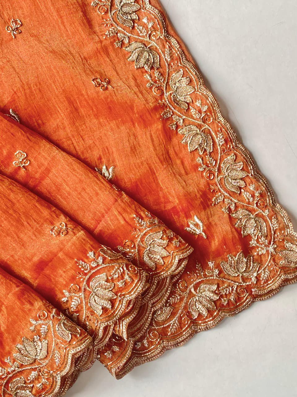 Tune of Autumn Tissue Silk Saree