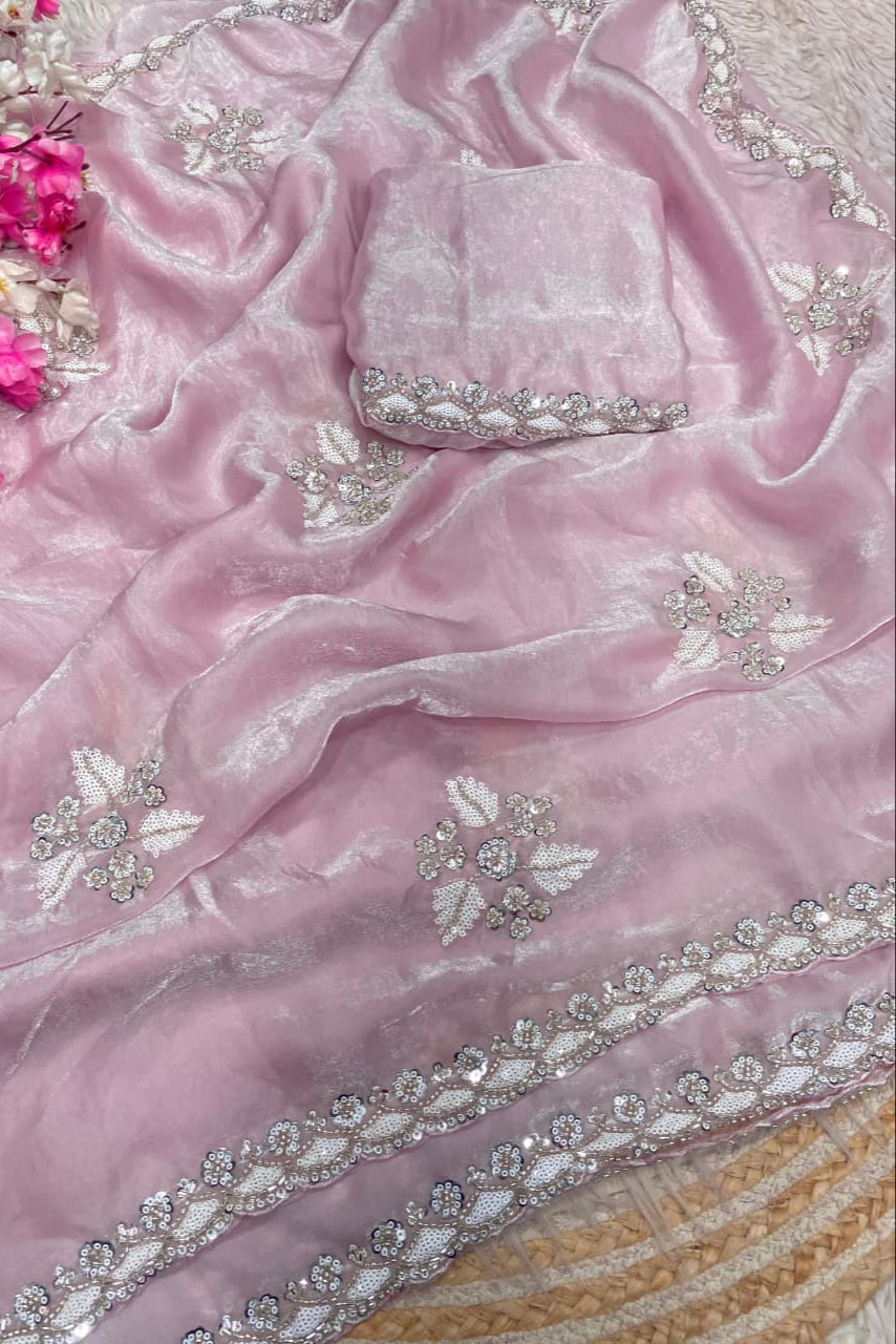 Starloom Fancy Satin Silk Saree
