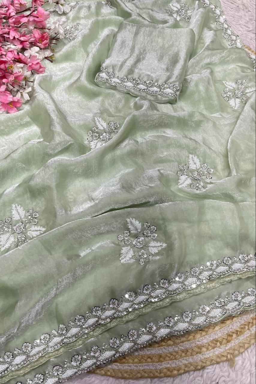 Starloom Fancy Satin Silk Saree