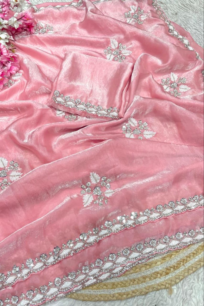 Starloom Fancy Satin Silk Saree