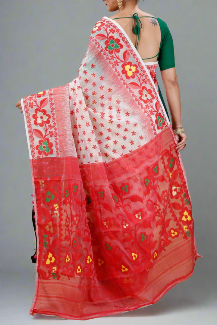 Durga Darpan Dhakai Jamdani Saree