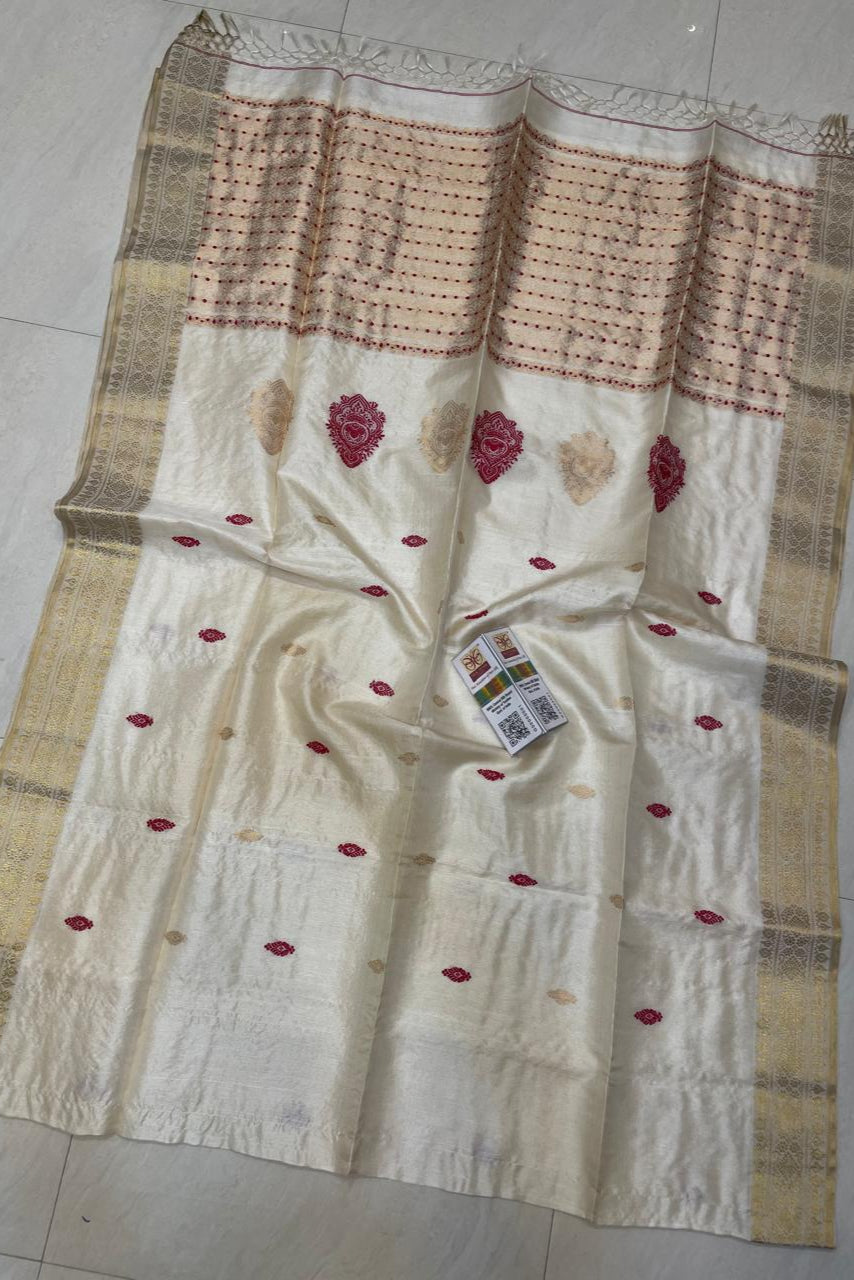 Shubha Muhurtha Gacchi Tussar Banarasi Silk Saree